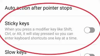 How To Turn ON/OFF Sticky keys in Samsung Phones