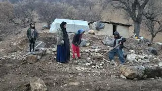 🌧️ Nomadic woman in the rain | Real life in the heart of the mountains 🏔️