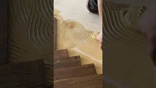Double Smoked Oak Herringbone Engineered Wood Flooring  #shorts