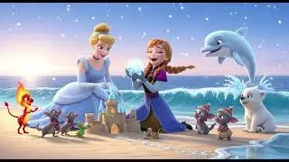 Cinderella & Anna&rsquo;s Frosty Ocean Fun ❄️🌊 | Magical Winter Sea Adventure for Kids