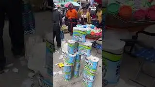 En la plaza de Olintepeque 