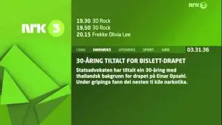 NRK3 - Closedown - 2012