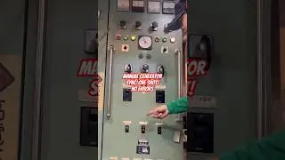 Manual Generator Sync. One Shot! No Errors #shorts #ship #engine #start