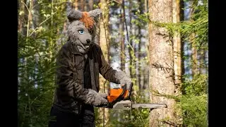 Silly Wolf and his chainsaw
