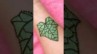 Trending 🔥 Leaf Mehndi Hack #mehndi #shorts #hack