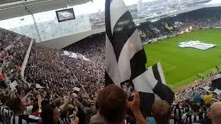 Epic Wor Flags display. Newcastle United 5-1 Aston Villa pre match