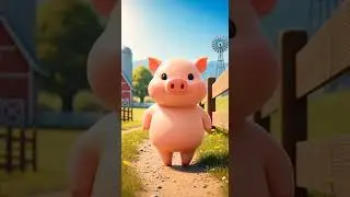 Pig 🐷 | Learn English with Cute Animals | Baby Animal English