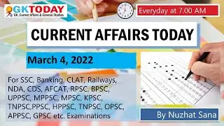 04 March 2022 Current Affairs in English & Hindi by GK Today | Current Affairs Daily MCQs -2022