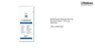 MediHoney Manuka Honey Barrier Cream 20 x 2g Sachets MBC220