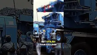 Impressionnante Grue &agrave; Tonnage &Eacute;lev&eacute; en Action #grue #btp #batiment #grosengin #engin #machine