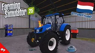 'ECHTE SCHADES AAN MACHINES!' Farming Simulator 25 Rottumer Island #9