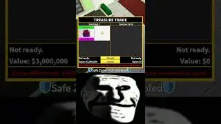 When You Trade Your Venom Fruit for Love Fruit In Blox Fruits! 😱 #shorts #roblox #trollface