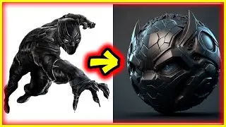 AVENGERS but AVEN BALLS 💥 All Characters 💥 Avengers footballs