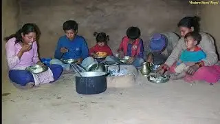 Authentic Nepali Village Cooking ||Family Feast of Dhido & Nettle Leaves||