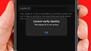 Невозможно проверить личность. Этот Apple ID не активен | Проверка не удалась. Этот Apple ID не активен.
