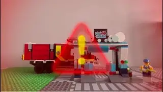 LegoMasterVov/Fire car/Car wash ЛЕГО Неудачный день на автомойке
