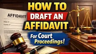How to draft an affidavit part-1 ⚖️⚖️