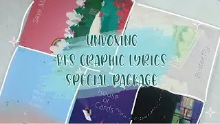 BTS Graphic Lyrics Special Package - Much delayed Unboxing video 지각왔는 방탄소년단 그래픽 리릭스 스페셜 패키지 언박싱 ㅠㅠ