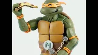 NECA Toys TMNT SDCC 2017 1987 cartoon figure slideshow Teenage Mutant Ninja Turtles