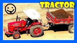 Excavator Trucks Tractors JCB Construction Trucks For Children At Work by JeannetChannel