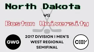 Game-Winning Goal - North Dakota vs Boston University - 2017 DI Men's Hockey Regional Semifinal