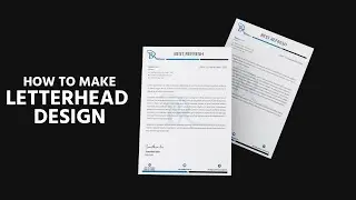 How to Make Letterhead Design in Illustrator | Photoshop design|