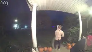 Child dressed as Trump steals my candy on Halloween #trump #halloween #thief #candy #stealing #maga 