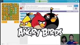 How to Code ANGRY BIRDS in Code.org: Course E Lesson 2: Coding with Comments Puzzle 3-6