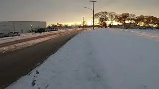 8K Virtual Run | Snow running @ Winnipeg MB Canada (10-28-23)