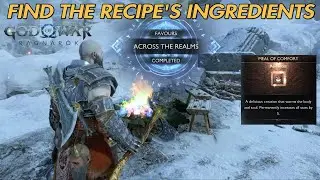 Find the Recipe's Ingredients, Favours ACROSS THE REALMS All Locations - God of War RAGNAR&Ouml;K