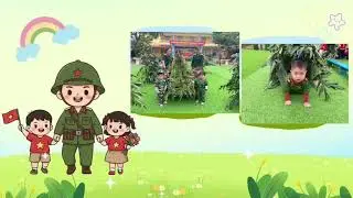 CÁC CHÚ BỘ ĐỘI TÍ HON LỚP D1 TRƯỜNG MẦM NON PHÚC HOÀ