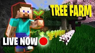 🔴TREE FARM & OUTPOST LOOT | COPPER WORLD | MINECRAFT REALM | DAY 8