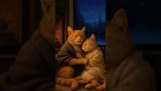 Зимний вечер #кот #котики #cat #котята #catlovers #catlover #LoveInStyle #CinematicRomance #котенок