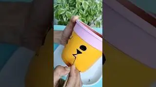 Easy warli art on pot ☘️ #easydiy #easywarliart #warliartforbeginners #potpainting #acrylicpainting