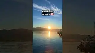 Rising sun at Canada Place Vancouver BC #sunrise #vancouver #britishcolumbia #canada