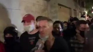 PDX Mayor Ted Wheeler denies Riots - Criticize Feds for Urban Warfare - while Rioters Attack him