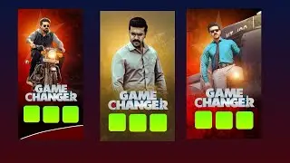 Game Changer Movie Flex Design In Mobile Photo editor #gamechanger #ramcharan
