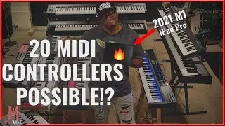 I Plugged 20 Midi Controllers To My M1 iPad Pro...Here's What Happened!