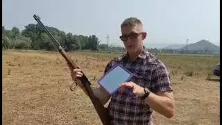 Annie Oakley mirror trick shot