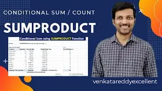 CONDITIONAL SUM USING SUMPRODUCT FUNCTION