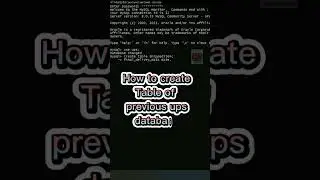 How to create Table in sql 