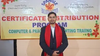 Certificate Distribution Program of Computer & Practical Accounting Training at Spangle Institute