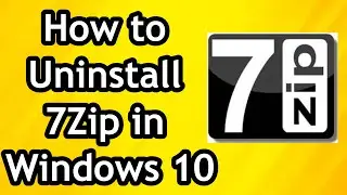 How to Uninstall 7Zip in Windows 10 or 11 on PC