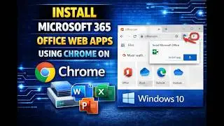 How to Install Microsoft 365 Office Web Apps using Chrome on Windows 10 | GearUpWindows Tutorial