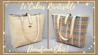 Очень простой урок #DIY: сшейте двустороннюю большую сумку 2 в 1, The Doudoun'Chic Bag 🥰