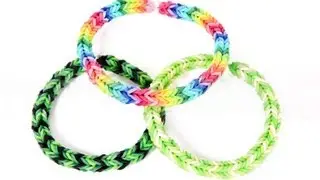 How to Make a Three Pin Fishtail Rainbow Loom Bracelet