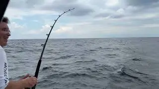 Catching King Mackerel, 266 Robalo Cayman #fishing #boating #robalo #deepseafishing #bigrock #cayman