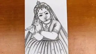 Radha Rani Drawing| Radha Krishna drawing| Maa Art's 