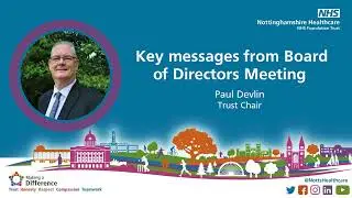 Key messages from the board; May 2025