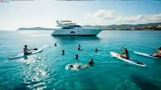 Summer by the Sea | Humans, Waves, and Sailing Boats#SummerSea #OceanLife #Sailing  #SeaScenery